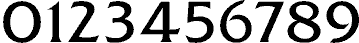 Friz Quadrata 0-9