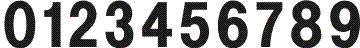 Helvetica Medium Condensed 0-9