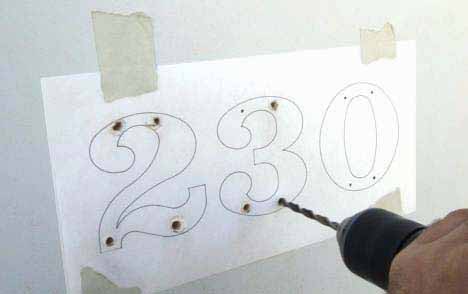 Step 2: Drill mounting stud holes