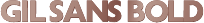 Gil Sans Bold