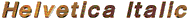 Helvetica Italic