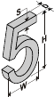 Architectural Numbers Isometric 5 Logo